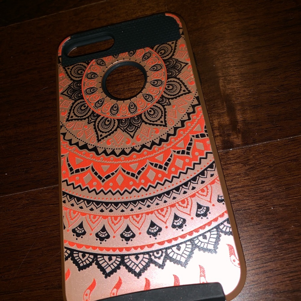 IPhone 6/7/8 plus rose gold boho case